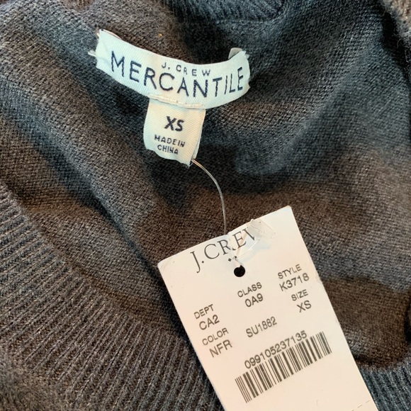 J Crew Mercantile French Bulldog Pullover Sweater Cotton Wool Blend XS - Picture 6 of 8